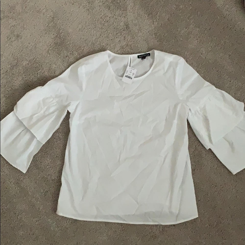White Bell Sleeve
